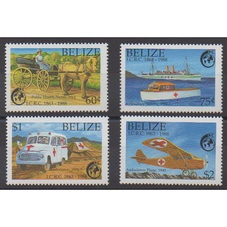 Belize - 1988 - No 900/903 - Santé ou Croix-Rouge