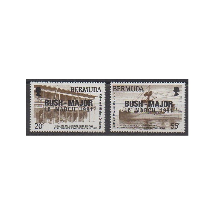 Bermuda - 1991 - Nb 598/599 - Various Historics Themes