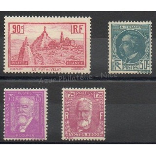 Timbres  - France - année complète - 1933 - No 290/293