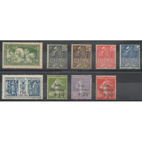 France - 1931 - Nb 269/277
