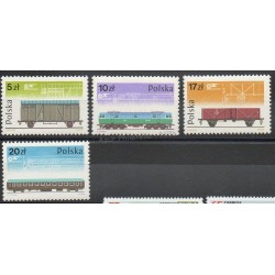 Pologne - 1985 - No 2805/2808 - Trains