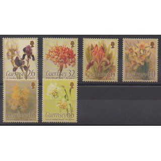 Guernesey - 2005 - No 1043/1048 - Fleurs  - Peinture