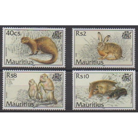 Maurice - 1994 - Nb 809/812 - Mamals