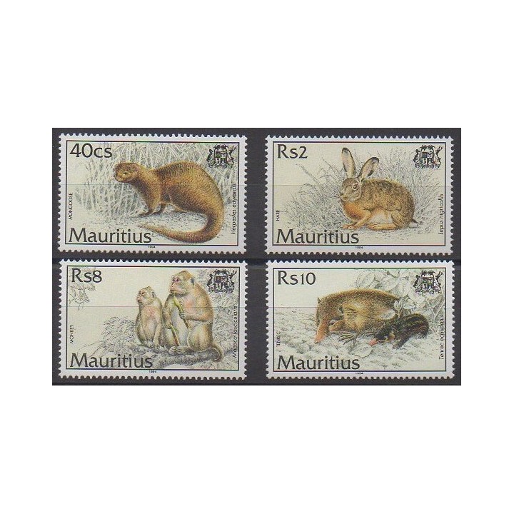 Maurice - 1994 - Nb 809/812 - Mamals
