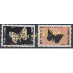 French Andorra - 1976 - Nb 258/259 - Butterflies