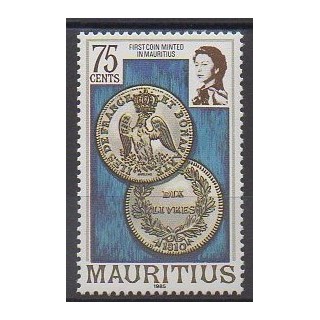 Maurice - 1985 - No 645 - Monnaies, billets ou médailles