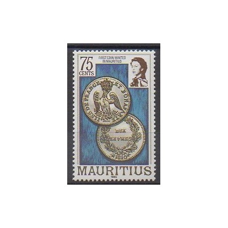 Maurice - 1985 - No 645 - Monnaies, billets ou médailles