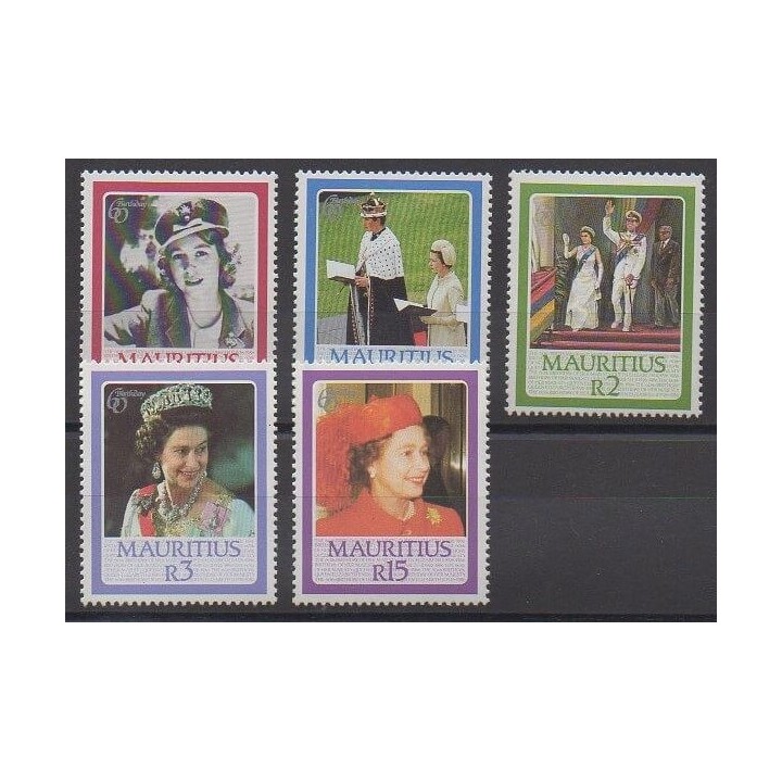 Maurice - 1986 - Nb 650/654 - Royalty