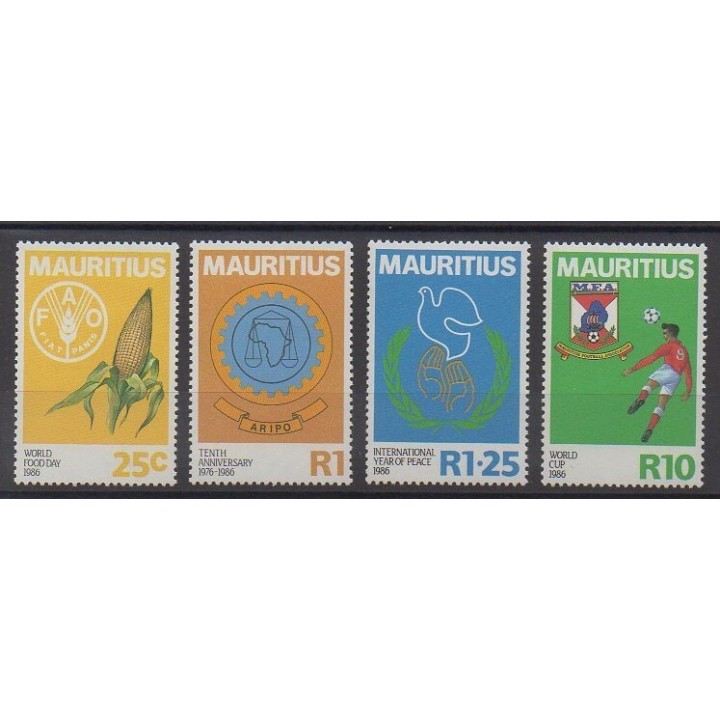Maurice - 1986 - Nb 655/658
