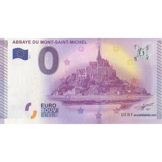 Billet souvenir - Abbaye du Mont Saint Michel - 2015