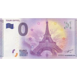 Billet souvenir - 75 - La Tour Eiffel - 2015