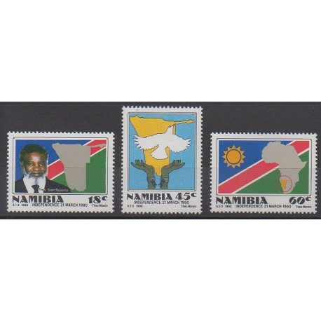 Namibia - 1990 - Nb 625/627 - Various Historics Themes