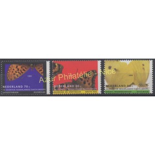 Timbres - Thème papillons - Pays-Bas - 1993 - No 1434/1436