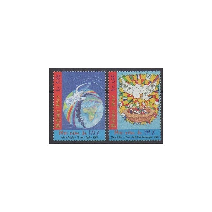 United Nations (UN - Geneva) - 2006 - Nb 562/563 - Children's drawings