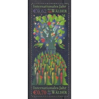 Nations Unies (ONU - Vienne) - 2011 - No 744/745 - Arbres - Santé ou Croix-Rouge