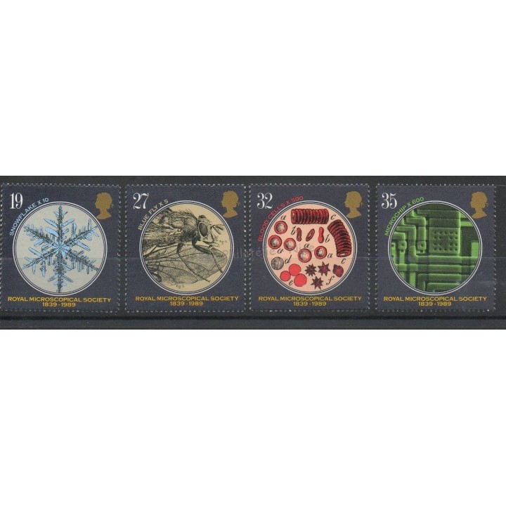 Timbres - Thème sciences et techniques - Grande-Bretagne - 1989 - No 1396/1399