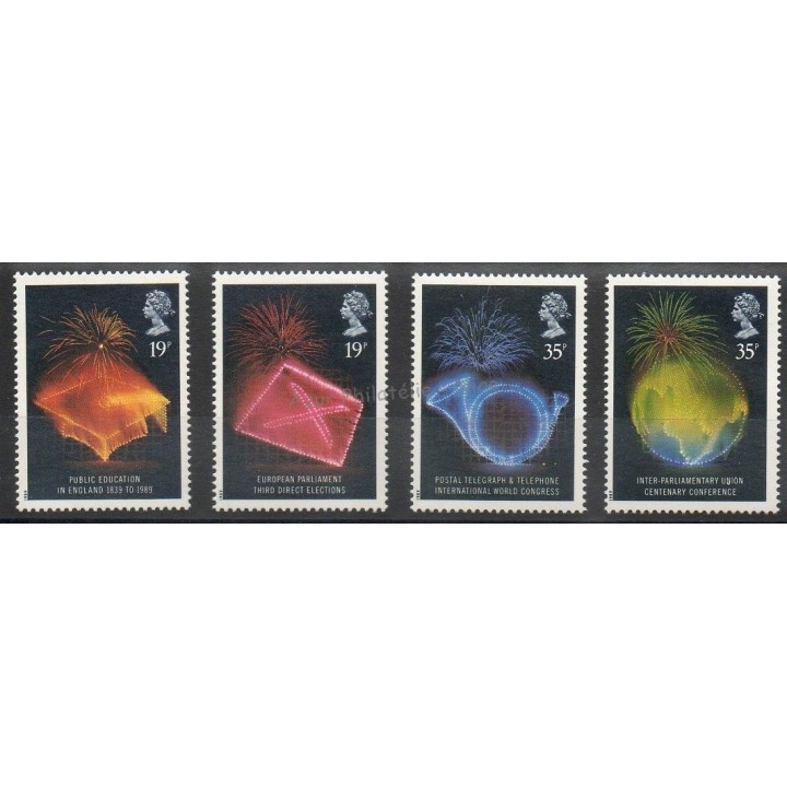 Timbres  - Grande-Bretagne - 1989 - No 1376/1379