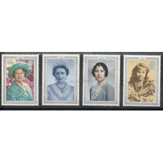 Timbres - Thème royauté - Grande-Bretagne - 1990 - No 1469/1472
