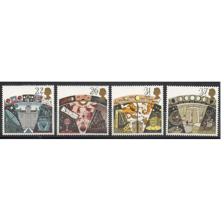 Timbres - Thème sciences et techniques - Grande-Bretagne - 1990 - No 1490/1493