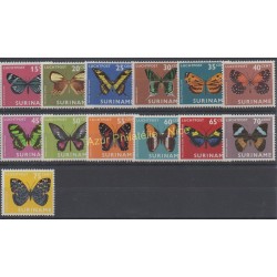 Suriname - 1972 - Nb PA 40 / PA 52 - Butterflies