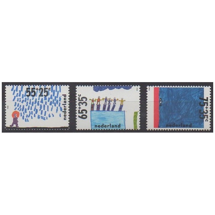 Pays-Bas - 1988 - No 1323/1325 - Dessins d'enfants