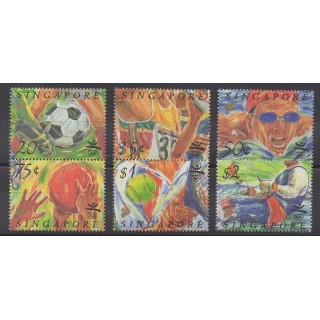 Singapore - 1992 - Nb 631/636 - Various sports