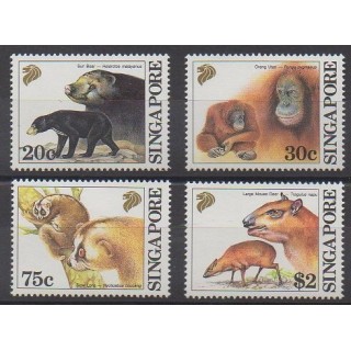 Singapore - 1993 - Nb 655/658 - Mamals