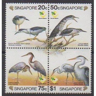 Singapour - 1994 - No 711/714 - Oiseaux - Philatélie