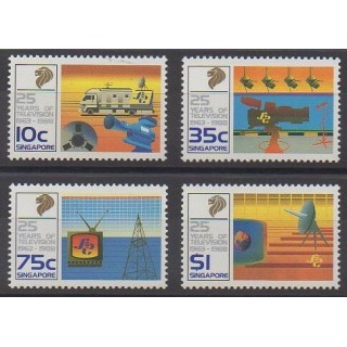 Singapour - 1988 - No 532/535 - Télécommunications