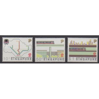 Singapour - 1988 - No 529/531 - Chemins de fer