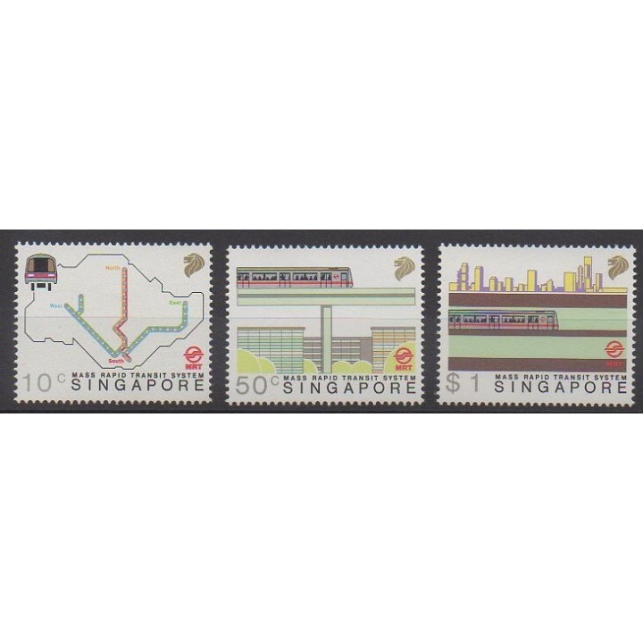 Singapour - 1988 - No 529/531 - Chemins de fer