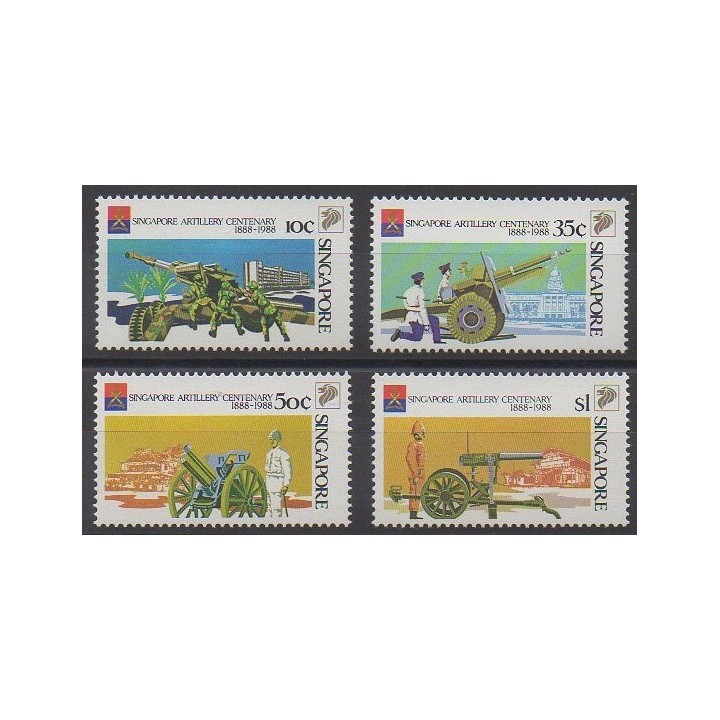 Singapour - 1988 - No 528A/528D - Histoire militaire