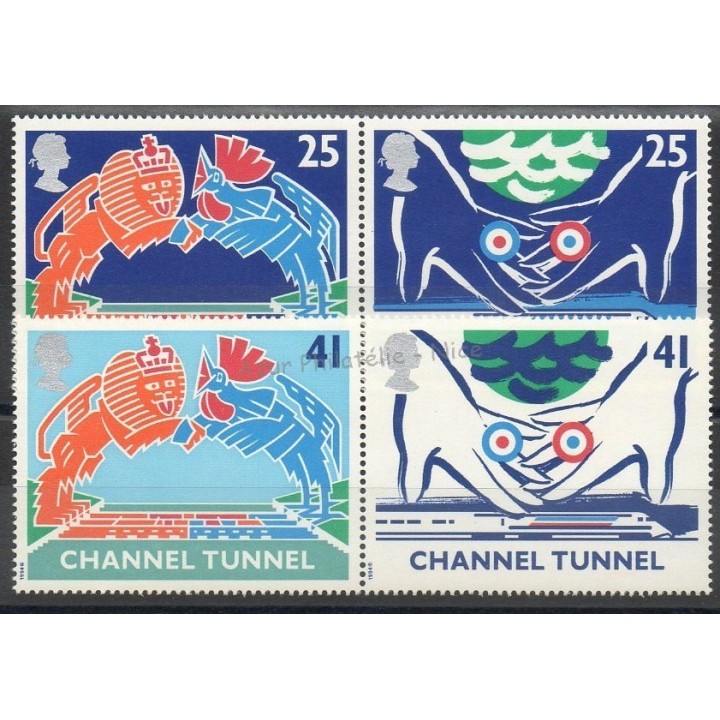Stamps - Theme trains - Great Britain - 1994 - Nb 1758/1761