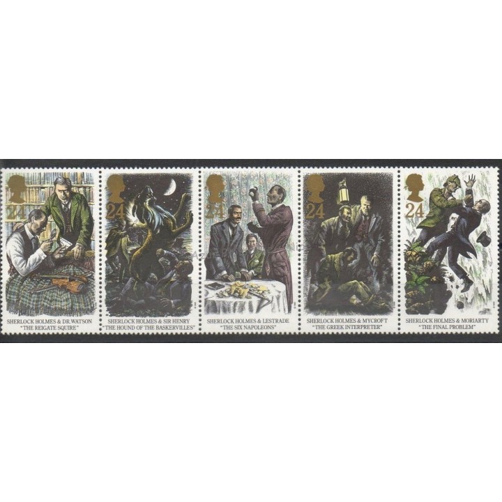 Timbres - Thème célébrités - Grande-Bretagne - 1993 - No 1698/1702
