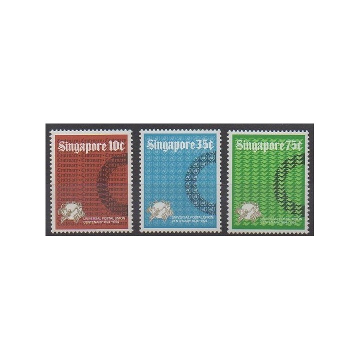Singapour - 1974 - No 211/213 - Service postal