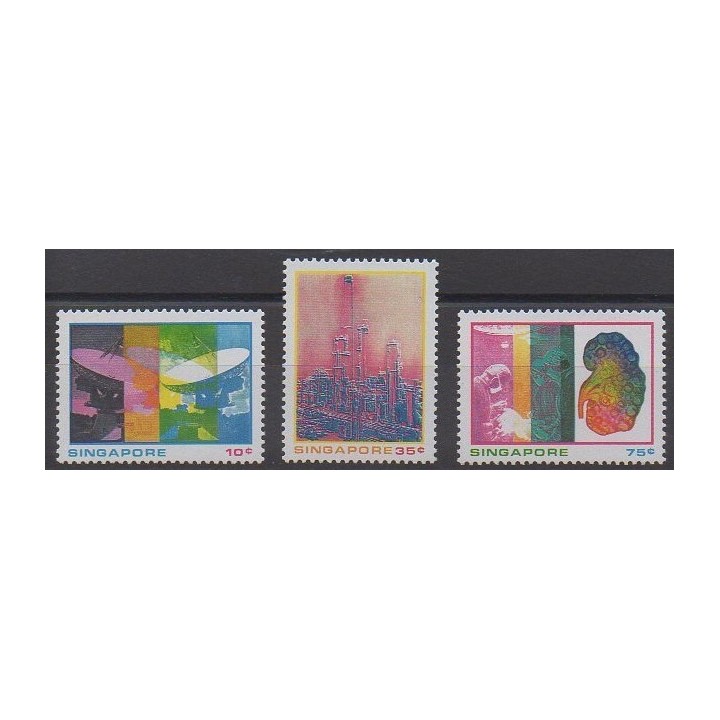 Singapour - 1975 - No 228/230 - Sciences et Techniques