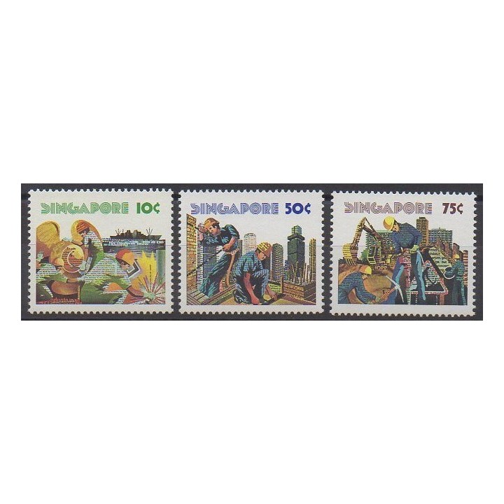 Singapour - 1977 - No 275/277 - Artisanat ou métiers