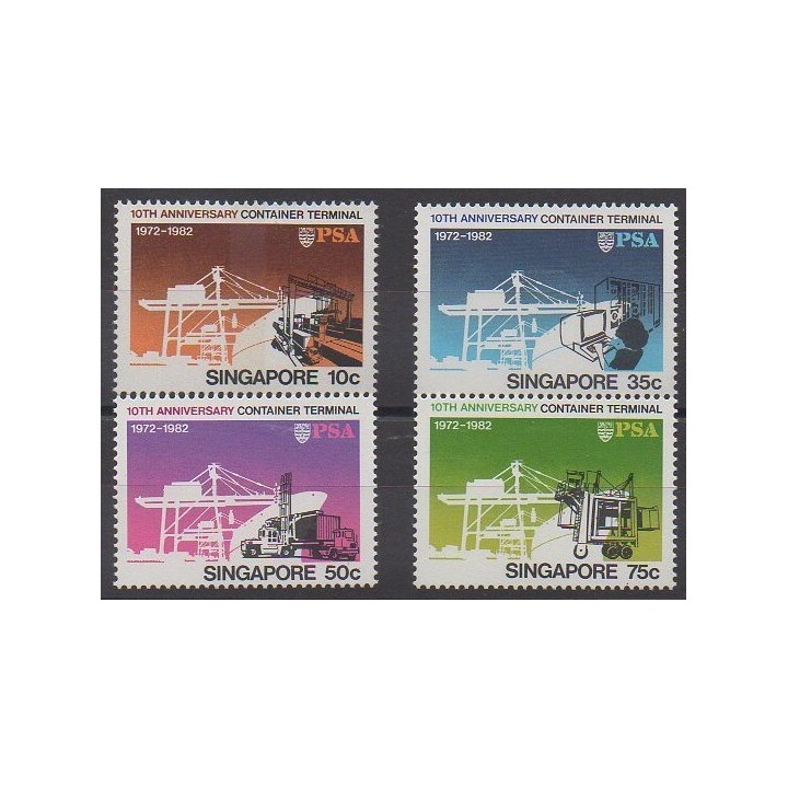 Singapour - 1982 - No 398/401 - Navigation