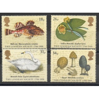 Timbres  - Grande-Bretagne - 1988 - No 1293/1296