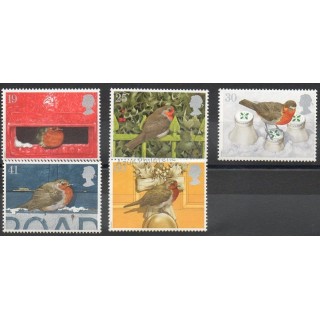 Timbres - Thème oiseaux - Grande-Bretagne - 1995 - No 1842/1846