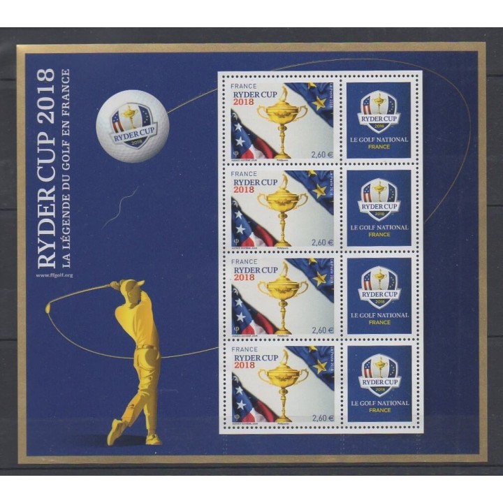 France - Blocks and sheets - 2018 - Nb BF143 - Various sports