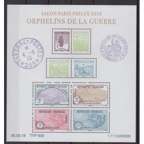 France - Blocks and sheets - 2018 - Nb F5226 - First World War - Philately