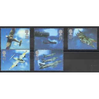 Timbres - Thème avions - Grande-Bretagne - 1997 - No 1967/1971
