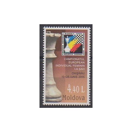 Moldavie - 2005 - No 446 - Échecs