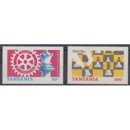 Tanzanie - 1986 - No 275/276 - Échecs