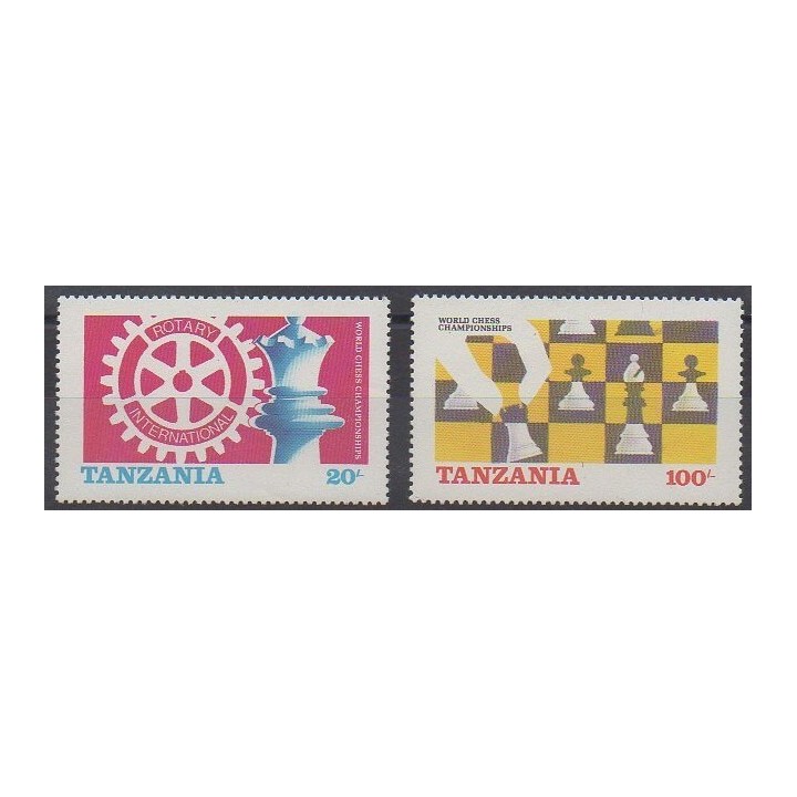 Tanzania - 1986 - Nb 275/276 - Chess