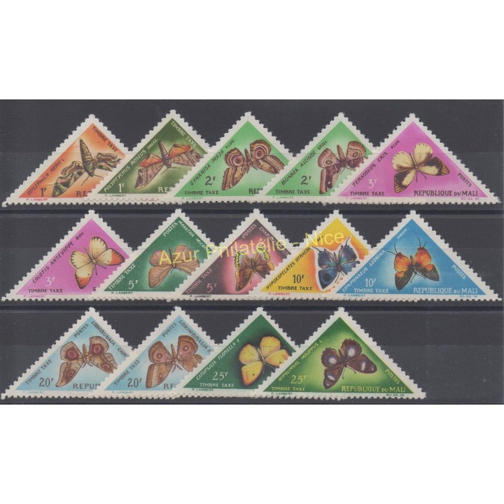Stamps - Theme butterflies - Mali - 1964 - Nb T7/T20