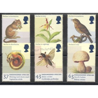 Timbres - Thème environnement - Grande-Bretagne - 1998 - No 2011/2016