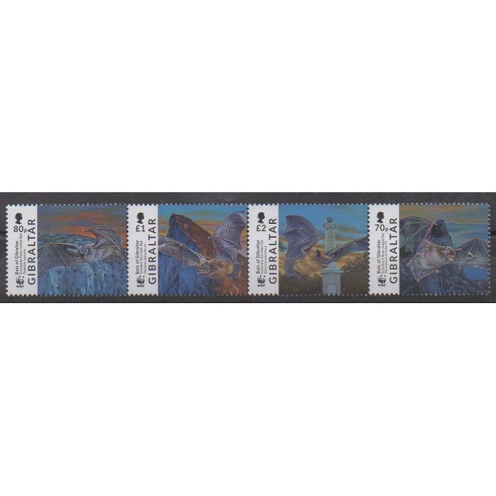 Gibraltar - 2017 - Nb 1832/1835 - Mamals - Endangered species - WWF