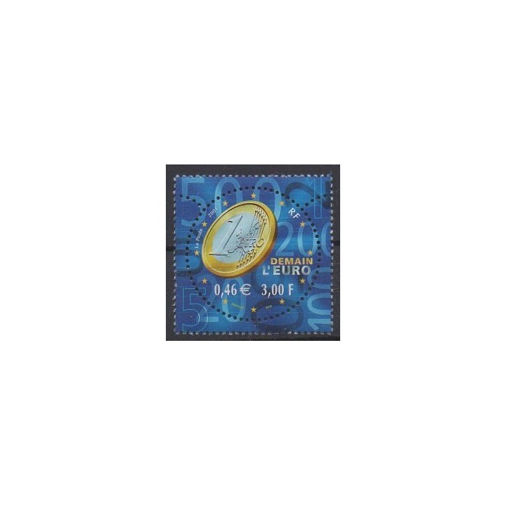 France - Poste - 2001 - No 3402 - Monnaies, billets ou médailles